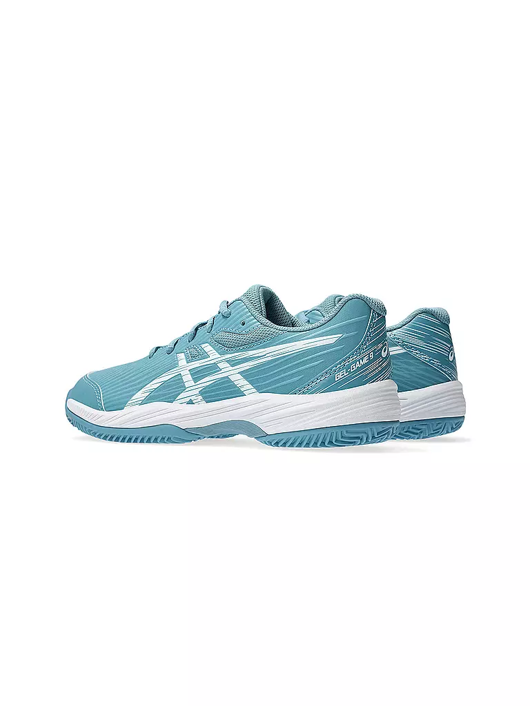 ASICS Kinder Tennisschuhe Gel Game 9 GS Clay OC Blau